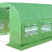 Sera de gradina, tip tunel cu cadru metalic, 250x400cm, 10mp (3 segmente)