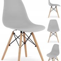 Scaun dining Scandinav pentru bucatarie, 38x42x82cm, gri