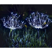 Lampa solara sub forma de artificii, 90 LED-uri, alb rece, Vafy