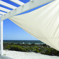 Copertina prelata de soare, triunghiulara, impermeabila, cu protectie UV, 360x360x360 cm, bej