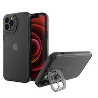 Husa de protectie pentru Apple iPhone 14 Plus, Vafy, Bracket series cu suport si protectie pentru camera, Negru