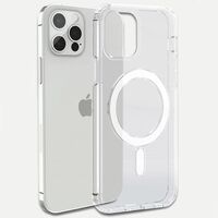 Husa MagSafe Silicone pentru iPhone 14 Pro Max, Vafy, Transparenta