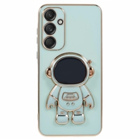 Husa Telefon 2in1, Vafy, Compatibila Samsung Galaxy S23, Carcasa TPU cu Suport Inclus Tip Astronaut, Protectie Camere, Verde