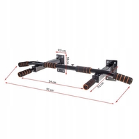 Bara de tractiuni, multifunctionala, pentru perete, cu manere antiderapante, capacitate 250kg