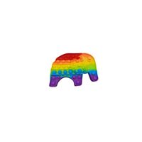 Jucarie antistres din silicon, Flippy, Pop It Now and Flip It, Elefant, Model 2, Multicolor