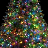 Instalatie Craciun, 35 m, 350 Led-uri ,Liniara, Multicolor, 8 jocuri de lumini, Transformator cu telecomanda, Interconectabila, Prelungitor 3 m inclus, Fir Transparent, Vafy