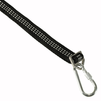 Set prindere hamace si leagane, cu 2 chingi rezistente de 2 m si 2 carabiniere, maxim 300 kg, negru
