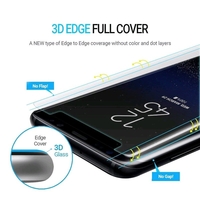 Folie Sticla Securizata, compatibila cu Samsung Galaxy Note 8, Full Glue Nano Water, Transparent