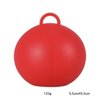 Greutate pentru Baloane, Flippy, Accesoriu Petrecere, 5.5x5.5 cm, 120 g, Rosu