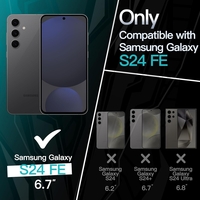 Husa de Protectie Matte TPU, Vafy, pentru Samsung Galaxy S24 FE, Protectie Camera, Antisoc, Antizgariere, Antialunecare, Acoperire Completa, Rosu