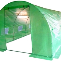 Sera de gradina, tip tunel cu cadru metalic, 300x600cm, verde, 18 mp