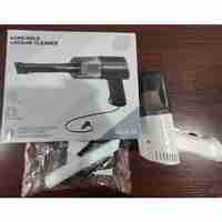 Aspirator Portabil Fara Fir, Flippy, Tip Pistol K7, Pentru Casa si Masina, Incarcare USB, Autonomie 30 Min, 36 x 17 cm, Alb