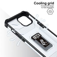 Husa de protectie Vafy compatibila cu Apple iPhone 13 Mini Acrylic Armor cu suport Negru