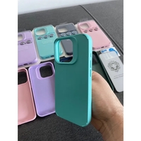 Husa Apple iPhone 14, Vafy, din Silicon Lichid, Interior din Microfibra, Lentile Fosforescente de Protectie Camera, Anti Amprenta, Rezistenta la Socuri, Bleu