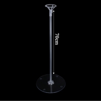 Suport de Masa pentru Baloane, Flippy, Accesoriu Decorativ, din Plastic, 70 cm, Transparent