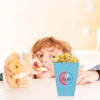 Set 6 Cutii Popcorn Gender Reveal, Vafy, Girl or Boy, din Carton, 13 x 9 cm, Roz/Albastru
