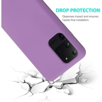 Husa protectie Vafy compatibila cu Samsung S20 Ultra Liquid Silicone Case Mov