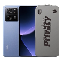 Folie de Protectie pentru Xiaomi Redmi 13T, Vafy, Sticla Securizata ESD Antistatica, Super-X Privacy OG, Margini Negre, 0.30 mm, Transparent Inchis