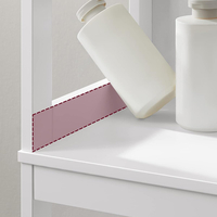 VASAGLE Dulap de baie tip coloana, din MDF, cu 2 sertare si 3 rafturi, 30x30x142 cm, alb