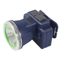 Lanterna LED de Montat pe Cap, Vafy, cu Raza Lunga de Zoom, Reincarcabila USB, Far Telescopic, Rezistent la Apa, Reglabil, pentru Pescuit in Aer Liber, Camping, Lumina Puternica, Lanterna, 8.6x7.5x6.5cm, Albastru