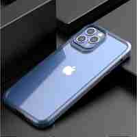 Husa Hibrid Defender MG Series pentru iPhone 14, Vafy, Protectie Antisoc, Albastru
