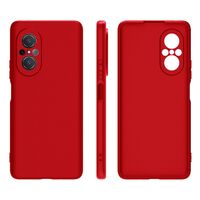 Husa Matte TPU pentru Huawei NOVA 9 SE, Vafy, Silicon Slim, Protectie Antisoc, Rosu