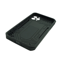 Husa de protectie Vafy pentru Apple iPhone 12 Mini Defender Model 4 cu suport, Negru