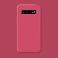 Husa protectie Vafy compatibila cu Samsung Galaxy S10 Liquid Silicone Case Fuchsia