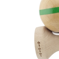 Kendama X Originala, Profesionala, Flippy, Super Sticky, Cupe Mari KING SIZE V3, Gaura in Baza, Rulment Metalic, din lemn 18 cm, Ata 62/65 cm, Original Verde