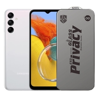 Folie de Protectie pentru Samsung Galaxy M14, Vafy, Sticla Securizata ESD Antistatica, Super-X Privacy OG, Margini Negre, 0.30 mm, Transparent Inchis