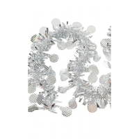 Beteala Craciun, Flippy, argintiu, marimea: 2 m x 11 cm x 9 cm material:folie PVC, interior/exterior