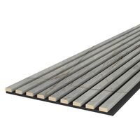 Riflaj MDF decorativ LDA PREMIUM de tip Panou Acustic, Marmura cu insertii aurii, 260x40 cm