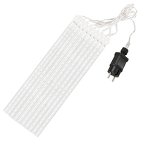 Instalatie de Craciun, 10 tuburi, 50cm, 480 LED, ploaie de meteoriti, alb