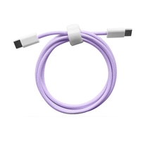 Cablu de Date Universal, Flippy, Incarcare Rapida, Type-C to Type-C Compatibil cu Telefon sau Tableta, Cablu de Incarcare Impletit din Nailon, 1 m, Mov