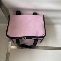 Geanta Termica Flippy pentru Pranz, Compartimente Telefon si Tacamuri, Multifunctionala, Impermeabila, 24x18x21 cm, Roz