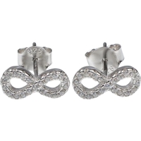 Cercei Argint 925 Infinit Mic cu Pietre, 1 g