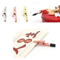 Clema mini pentru fixarea bijuteriilor, Vafy, din Metal, Ajutor pentru Bratari, Incuietori, Fermoare, Ajustare, Clema pentru Gura, 15.5 cm, Auriu