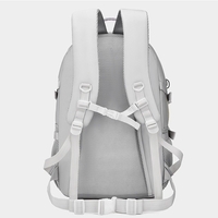 Rucsac Multifunctional pentru Calatorie, Flippy, pentru Alpinism, Voiaj, Drumetii, din Panza Oxford, 34x16x52 cm, Alb