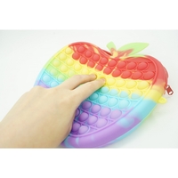 Jucarie antistres din silicon, Flippy, Pop It Now and Flip It, Geanta de umar, Mar, Multicolor