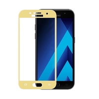 Folie Sticla Securizata, Flippy, compatibila cu Samsung Galaxy A7 2017 5D, Auriu