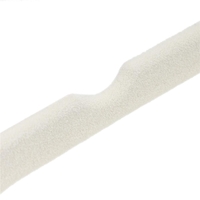 Set de 20 de umerase pentru haine, din velur, cu carlig rotativ, 45x23 cm, ecru
