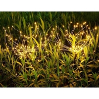 Lampa solara sub forma de artificii, 90 LED-uri, alb cald, Vafy