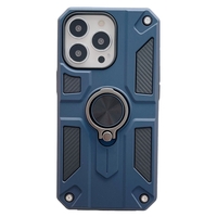 Husa protectie Vafy compatibila cu Apple iPhone 13 Pro Max Defender Model 5 cu suport prindere inel,Albastru