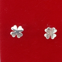 Cercei din Argint 925, Jolie Silver, pentru Dama, Model Trifoi, 1.27 g, Design Elegant si Romantic, Argintiu