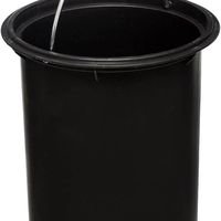 Cos gunoi 5Five Modern Color cu capac bambus si sistem soft-close, otel, polipropilena si bambus, 3L, 22x17x23 cm, alb