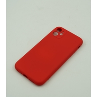 Husa protectie Vafy compatibila cu Apple iPhone 12 Liquid Silicone Case Rosu
