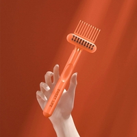 Perie pentru Curatarea Parului, Flippy, din Plastic, 16 x 5 cm, Portocaliu