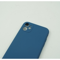 Husa protectie Vafy compatibila cu Samsung A52 Liquid Silicone Case Albastru inchis