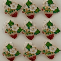 Set 12 Brose Martisor Primavara, Jolie, Model Capsuna Inflorita