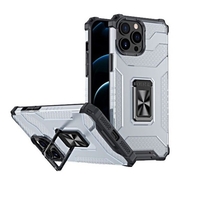 Husa de protectie Vafy compatibila cu Apple iPhone 13 Pro Acrylic Armor cu suport Negru